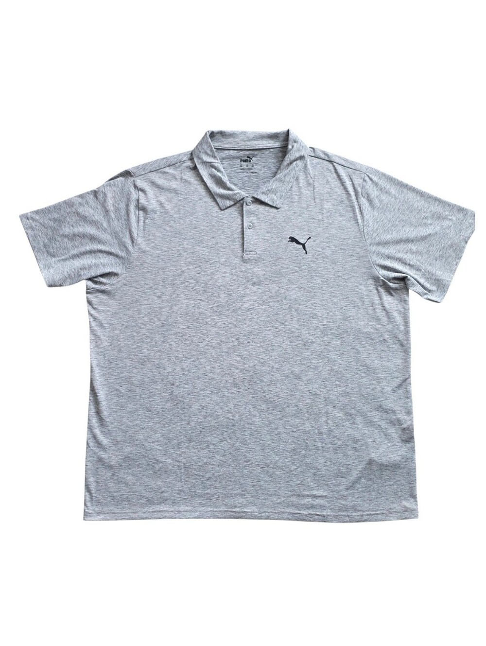 Puma 2XL Gray Performance Wear Wicking Polo Golf Shirt XXL
